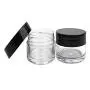 6PCS 30ml Airtight Acrylic Round Transparent Jars With Black Lids For Face Creams Make Up Cosmetics Lip Balms Samples Ointments Beauty Skin Care Products 6PCS 30ml Airtight Acrylic Round Transparent Jars With Black Lids For Face Creams Make Up Cosmetics Lip Balms Samples Ointments Beauty Skin Care Products