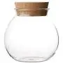 WANGLXST Food Storage Container, Sealed Cans Dried Fruit Sealed Jar Wooden Lid Storage Tank, Good Sealing, Glass Bottle, Transparent