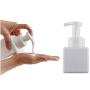 1PC 250ml /8.4oz Square Empty Plastic Foaming Soap Dispenser Spray Pump Bottle Jars Pot Container For Cream Lotion Bath Shower Shampoo Liquid Soap Toiletries Cosmetic(White)