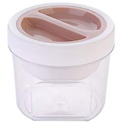 Transparent Storage containers with lid, Pp Plastic Sealed jar Regular Mouth Pack of 3-B