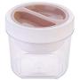 Transparent Storage containers with lid, Pp Plastic Sealed jar Regular Mouth Pack of 3-B