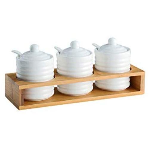 Mini Spice Jars European creative thread kitchen ceramic cruet simple household