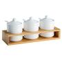 Mini Spice Jars European creative thread kitchen ceramic cruet simple household