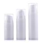 3Pcs Portable White Empty Refillable Airless Vacuum Pump Bottles Set Jars Vial Container For Cream Lotion Toner Make-up Foundations Travel Cosmetic Beauty Oil Serums(15ML / 0.5oz)