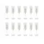 12pcs Empty Spray Bottles Travel Size Refillable PortableContainer Jar Toiletry Bottles for Emollient Water Shower Gel Emulsion Hair Spray Cream Hand Wash Liquid(15ml/0.5oz)