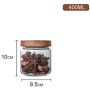 Sealed Glass Bottle Storage Jar Food Grains Moisture-proof Transparent Tea Coffee Kitchen Seal Storage Cans DELICATEWNN (Size : 400ml)
