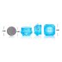Lurrose 40PCS 5g diamond empty jar cosmetic travel sample container for facial cream cosmetic (random color)