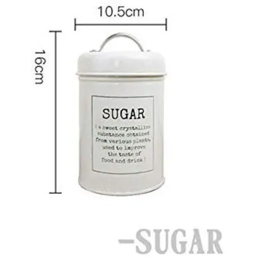 Metal Seal Storage Jar Scandinavian Tea Coffee Sugar Sealing Container Minimalist Kitchen Iron Box Home Organizer Jar,White SUGAR Metal Seal Storage Jar Scandinavian Tea Coffee Sugar Sealing Container Minimalist Kitchen Iron Box Home Organizer Jar,White SUGAR