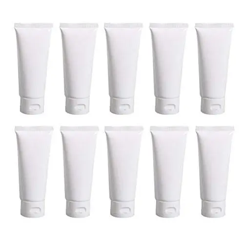 20PCS White Plastic Refill Cosmetic Soft Tubes Leakproof Makeup Travel Packing Vials Bottles with Flip Cover Sample Storage Containers Dispenser for Cleanser Shampoo Toiletries(50ml/1.7oz) 20PCS White Plastic Refill Cosmetic Soft Tubes Leakproof Makeup Travel Packing Vials Bottles with Flip Cover Sample Storage Containers Dispenser for Cleanser Shampoo Toiletries(50ml/1.7oz)