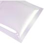 QQ Studio 100pcs Double-Sided Glossy Metallic Mylar Flat Packaging Ziplock Bags (3" x 4", Glossy White)