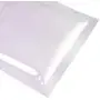 QQ Studio 100 Stück Doppelseitige Glänzende Metallfolien-Flachpackungs-Ziplock-Beutel (3“ x 4“, Glänzend Weiß)
