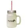 Black Flip Flops Are Mandatory Frosted Glass Mason Jar With Straw Black Flip Flops Are Mandatory Frosted Glass Mason Jar With Straw