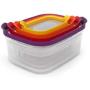 Joseph Joseph 81010 Nest Storage Plastic Food Storage Containers Set with Lids Airtight Microwave Safe, 8-Piece