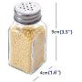 Daycount 3-Pack Transparent Spice Jar Seasoning Jar Kitchen Condiment Box Glass Seal Seasoning Box Storage Box Cruet Salt Pepper Bottle for Kitchen, BBQ