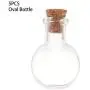 Glasflaschen, Glaskolben mit Korkstopfen, 5 Stück Packung, Mini Glaskolben, leere Probenbehälter, Wunschglaskolben, Hochzeit, Wohnzimmerszönes, Anhänger, Korkstopfer, Lagerbehälter