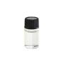 12 Pcs 3ml Mini Essential Oil Glass Bottles with Screw Lid Empty Refillable Transparent Glass Bottles Perfume Essential Oil Essence Fluid Storage Jar (Black Lid)