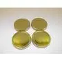 4x Wide Mouth Canning Jar Storage Single Piece Lid Top With Seal Screw On Gold
