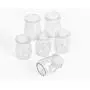 Astra Shop Joghurtgläser Puddinggläser mit Deckel (3oz) 1 Set (6 Gläser) Ersatzglasgläser für Joghurtmaschinen
