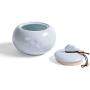 Porcelain Tea Container tea Storage Containers ceramic Jar Milk Pot Tea Set-a 10x11cm(4x4inch)