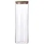Hemoton Glass Food Jar With Lid, Kitchen Food Containers Clear Canister Container For Kitchen Storage, For Grains, Seeds, Coffee, Flour, Sugar,Tea Coffee Spice Candy(2000ml)