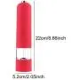 JUSTDOLIFE Pfeffer- und Salzgabel, batteriebetriebenes Gewürzrelais für Zuhause