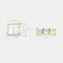 LQQGXLCondiment bottle, jar condiment storage box Spice jar, glass jar, seasoning box, spice storage box, food storage container with lid LQQGXLCondiment bottle, jar condiment storage box Spice jar, glass jar, seasoning box, spice storage box, food storage container with lid
