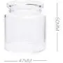 Glass Jars Bottles With Cork Stoppers 4750MM 50ML Glass Bottles Wishing Bottle Empty Sample Storage Jars with Cork Stoppers - Transparent