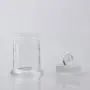 HUAOU 60x90mm Specimen Jar with Knob and Ground-in Glass Stopper