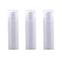 3PCS White Empty Disposable Portable Mini Airless Vacuum Pump Bottle Jars Bayonet Cream Lotion Dispenser Cosmetic Makeup Emulsion Storage Holder Container Pots Travel Accessories(15ml/0.5oz)