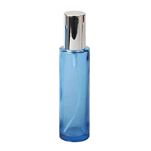 Bouteille en verre bleu ciel 100ml/3.4oz avec capuchon argenté brillant, vide, rechargeable, idéal pour cosmétiques, crèmes, maquillage, huiles essentielles, lotions et pompe à presser. Bouteille en verre bleu ciel 100ml/3.4oz avec capuchon argenté brillant, vide, rechargeable, idéal pour cosmétiques, crèmes, maquillage, huiles essentielles, lotions et pompe à presser.