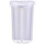 BATEER Airtight Dry Food Storage Container with 4 Compartments Kitchen Pantry Storage Bin for Flour, Snacks, Nuts