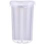 URMAGIC Food Storage Containers,4 Compartments Plastic Food Storage Container With Airtight Seal Lid,Cereal Container Storage Set,Cereal, Dry Food Storage Containers Airtight Dispenser White