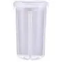 Yotaini 4 Compartment Plastic Dry Food Storage Container With Sealing Lid For Cereals, Nuts, Snacks, Pet Food, Etc.