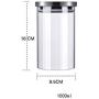 Creative Glass Storage Jar Transparent Food Storage Jar For storage Seal Tight Jar (9.5x15cm)