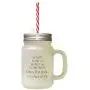 Brown What Ever The Mind Can Conceive Then Believe It Can Achieve Frosted Glass Mason Jar With Straw
