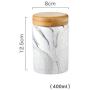New Ceramic Sealed Storage Bottle with Cover Tea Jar Cereal Container Kitchen Grains Snack Food Storage Tank Cookie Jar,GREY L New Ceramic Sealed Storage Bottle with Cover Tea Jar Cereal Container Kitchen Grains Snack Food Storage Tank Cookie Jar,GREY L