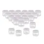25 Pcs 15ML 0.5OZ Empty Refillable Plastic Makeup Eyeshadow Glitter Storage Bottle Pot Sample Eye Cream Emulsion Container Jar Portable Trial Packing Vial (White Lid) 25 Pcs 15ML 0.5OZ Empty Refillable Plastic Makeup Eyeshadow Glitter Storage Bottle Pot Sample Eye Cream Emulsion Container Jar Portable Trial Packing Vial (White Lid)