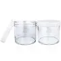 6 Stück 10oz/300g/300ml Acryl Dichtheit Behälter Gläser mit weißen Deckeln