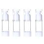 4PCS 1 oz / 30ML Transparent Empty Refillable Airless Vacuum Pump Bottles Press Jar Pot Container Vial For Serums Cream Lotion Make-up Foundations Travel Toner Cosmetic Sample