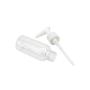 3PCS 30ml Refillable Clear Empty Pump Bottle Cream Makeup Travel Cosmetic Container With White Head for Lotion Bath Shower Dispenser (30ML)
