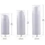 6Pcs 15ml Weiße Tragbare Airless Vakuum Pumpenflasche Beutel für Creme, Lotion, Toner (15ml)