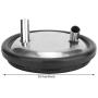 Redxiao Milk Bucket Mat & Lid, Stainless Steel Milk Bucket Lid and Gasket with Two Open Lid for Milking Machine Cow Sheep Milking Supplies