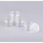 50Pcs 5g/5ml Clear Plastic Round Pot Jars Empty Sample Containers with Lids Small Tiny Bottle Travel Bottle Makeup Dispenser Holders for Lotion Eye Shadow Eye Cream Lip Balms Nail Art Jewelry