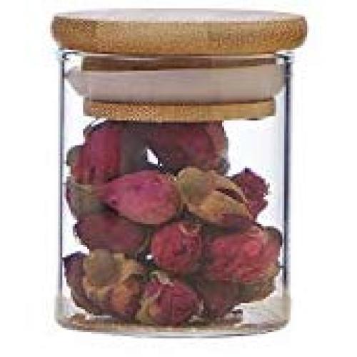 storage jar Grain container Food container Storage Box，Household kitchen flowers and tea grains storage moisture-proof high borosilicate glass jar, 50ml