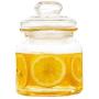 Sealed Glass Bottle Food Grains Storage Jar Moisture-proof Honey Jam Coffee Seal Storage Cans DELICATEWNN (Capacity : 650ml1)