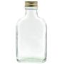 Viva Haushaltswaren Set of 60 Mini Glass Bottles 100 ml Flask with Screw Tops for Self-Filling with Filling Funnel Diameter 7 cm