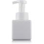 erioctry 250ml/8.4oz Refillable Empty Plastic Cream Lotion Dispenser Square Spray Pump Bottle Jars Makeup Cosmetic Bath Shower Shampoo Liquid Toiletries Containers (White)