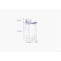 WWWT Food Storage Box, Kitchen Transparent Grain Sealed Storage Tank, Plastic Storage, Storage jar Household Set