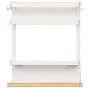 RZChome Rack Fridge Wood Organizer Refrigerator Side Storage Rack Paper Towel Holder, Rustproof Spice Jars Rack Kitchen Storage Wrap Rack Organizer Refrigerator Shelf Storage Adjustable Cabinet RZChome Rack Fridge Wood Organizer Refrigerator Side Storage Rack Paper Towel Holder, Rustproof Spice Jars Rack Kitchen Storage Wrap Rack Organizer Refrigerator Shelf Storage Adjustable Cabinet