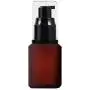 Leere Hochwertige Glas-Pumpenflasche 60 ml / 2 Unzen für Kosmetik, Make-up, Creme, Flüssige Gels, Seren – Separater Dosierbehälter (Braun)